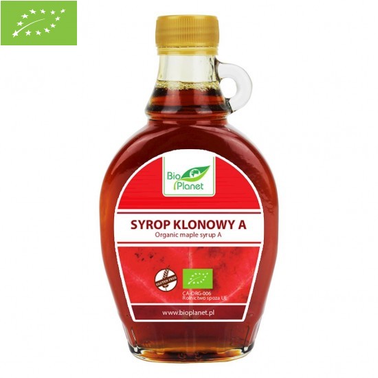 SYROP KLONOWY A BEZGLUTENOWY BIO 250 ml - BIO PLANET