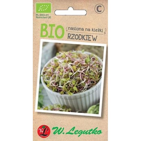 Nasiona na kiełki - Rzodkiew BIO 10 g